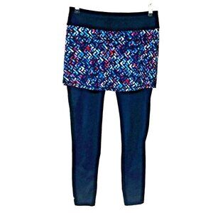 Athleta Blue Patterned Leggings